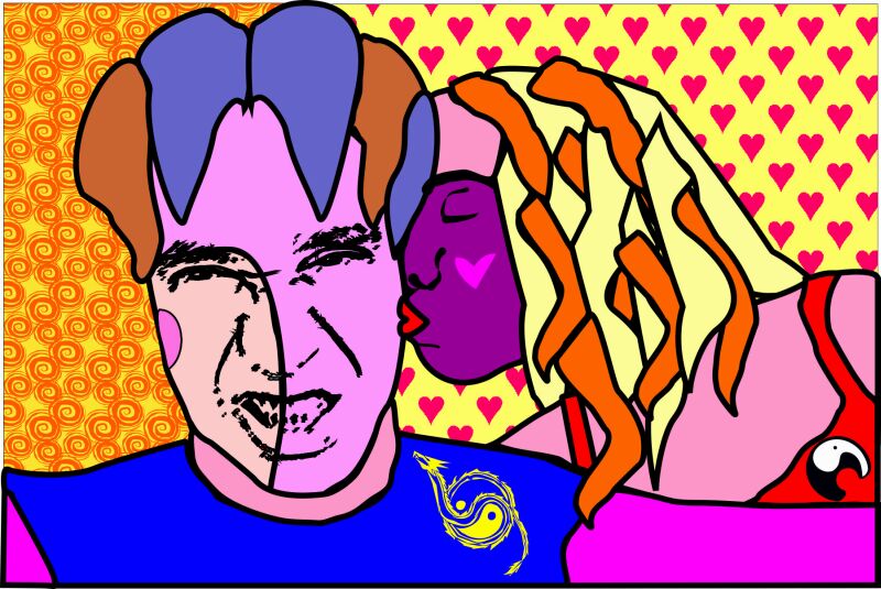 Casal – Arte Digital – Quadro em Metacrilato